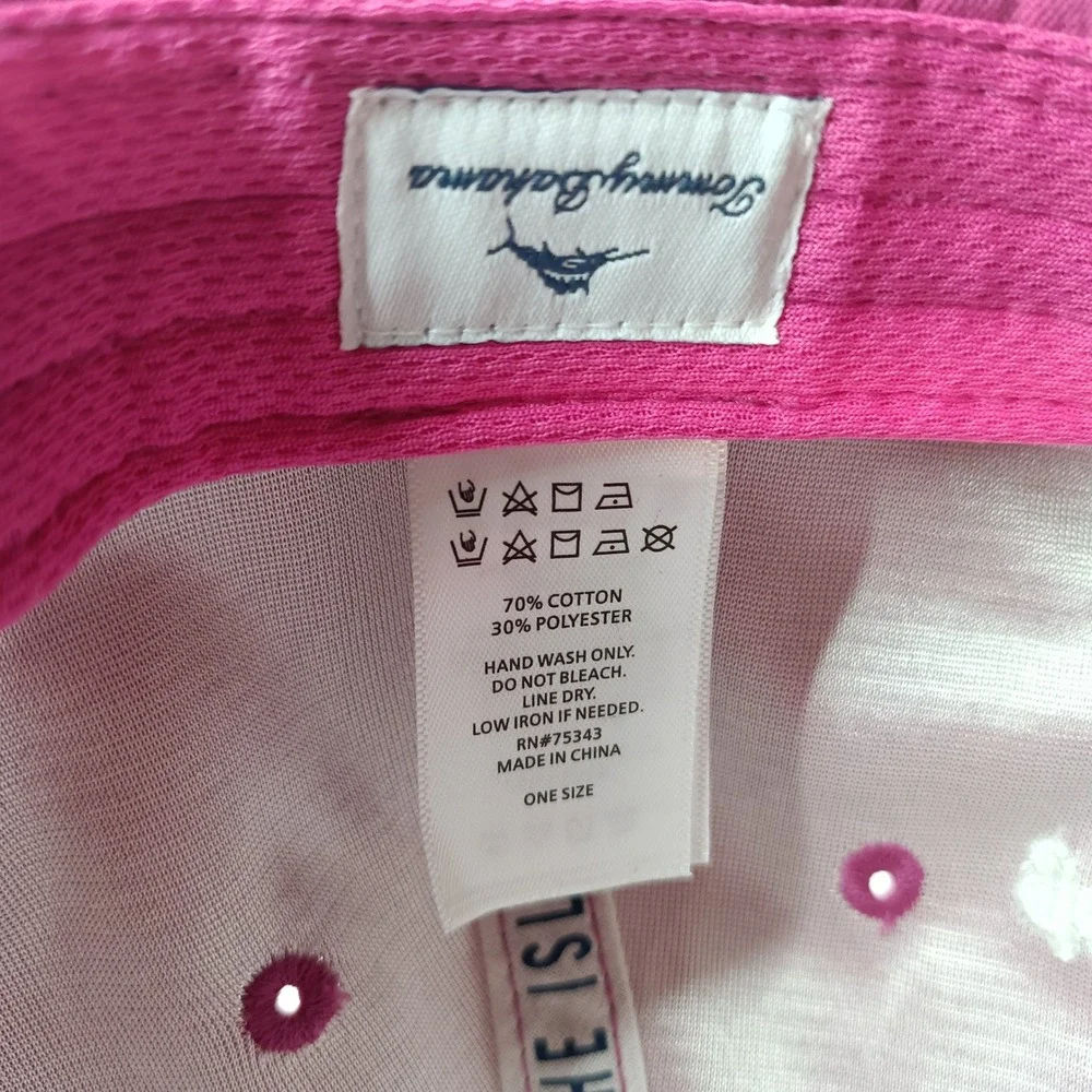 Tommy Bahama Womens Pink Palm Tree Baja Margarita Baseball Cap Hat One Size